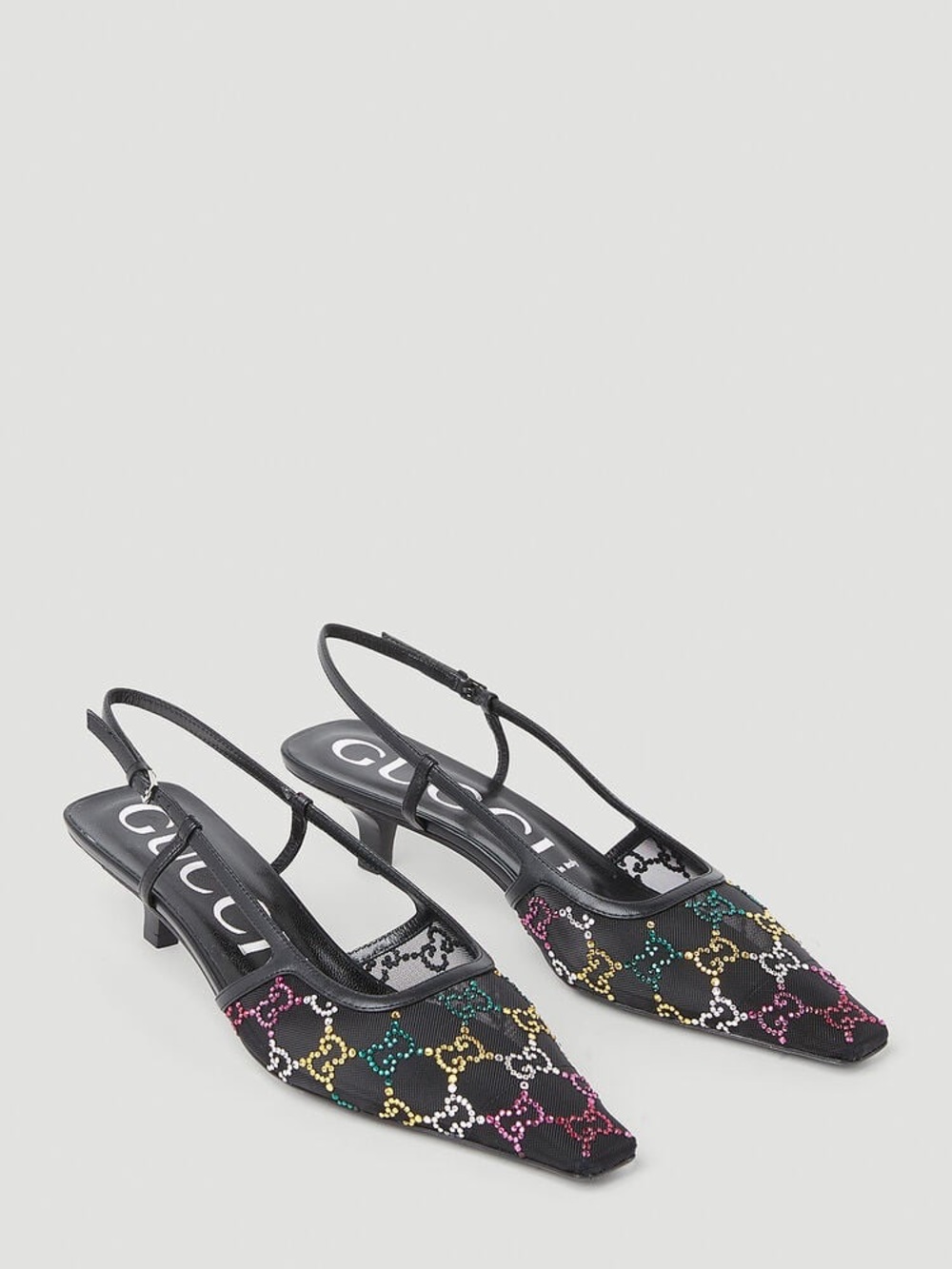 Gucci GG Logo Mesh Slingback